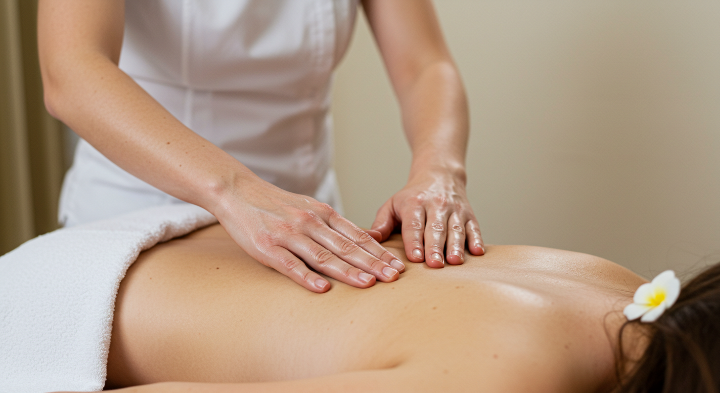 施術風景 オイル